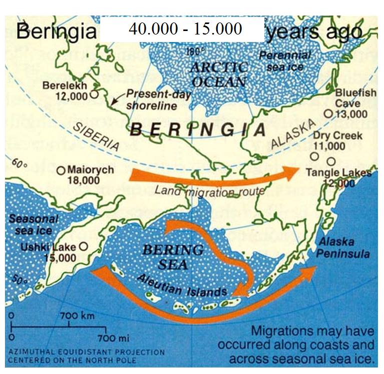 La Beringia, essenziale per l'occupazione del Nuovo mondo